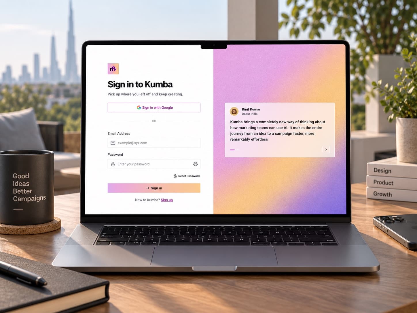 Sign in to Kumba