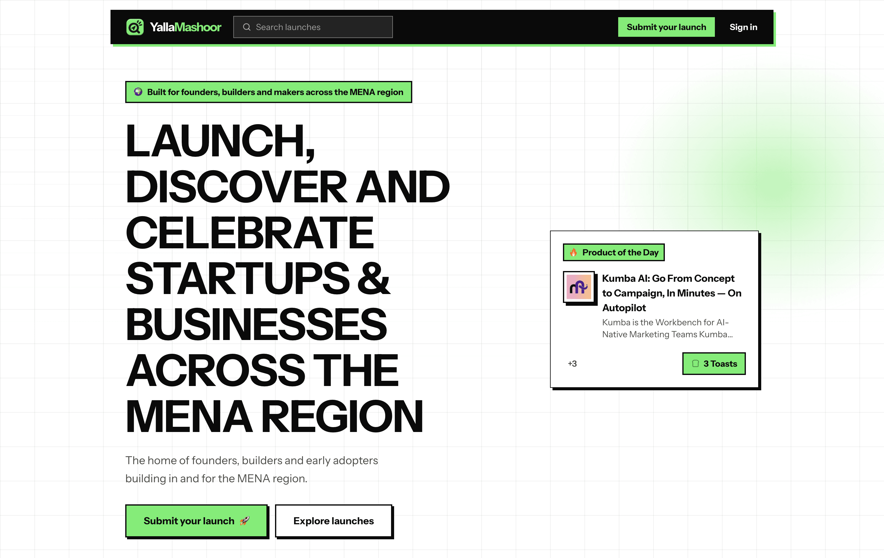 YallaMashoor.com home page