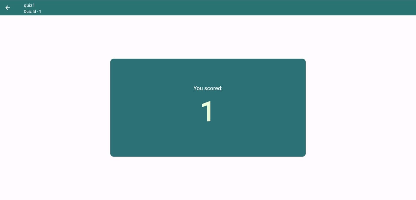 The score at the end
